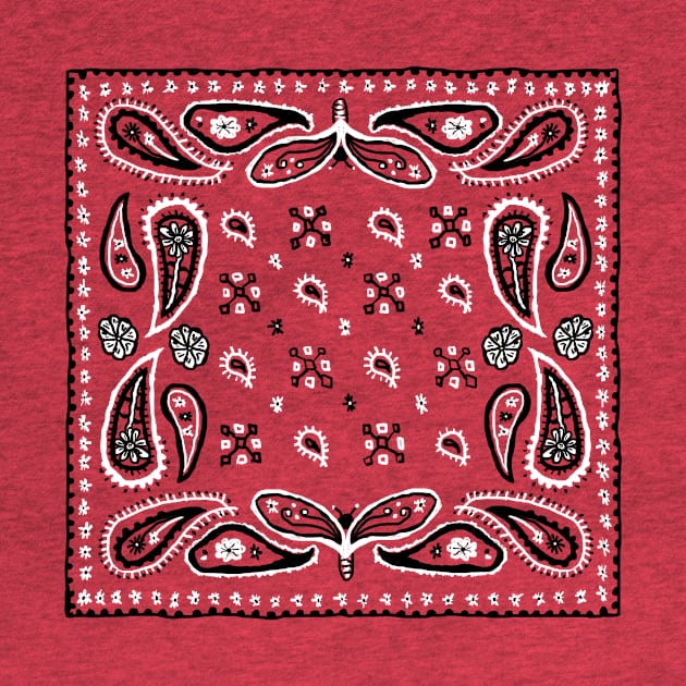 Bandana Paisley Design by footloosefabric